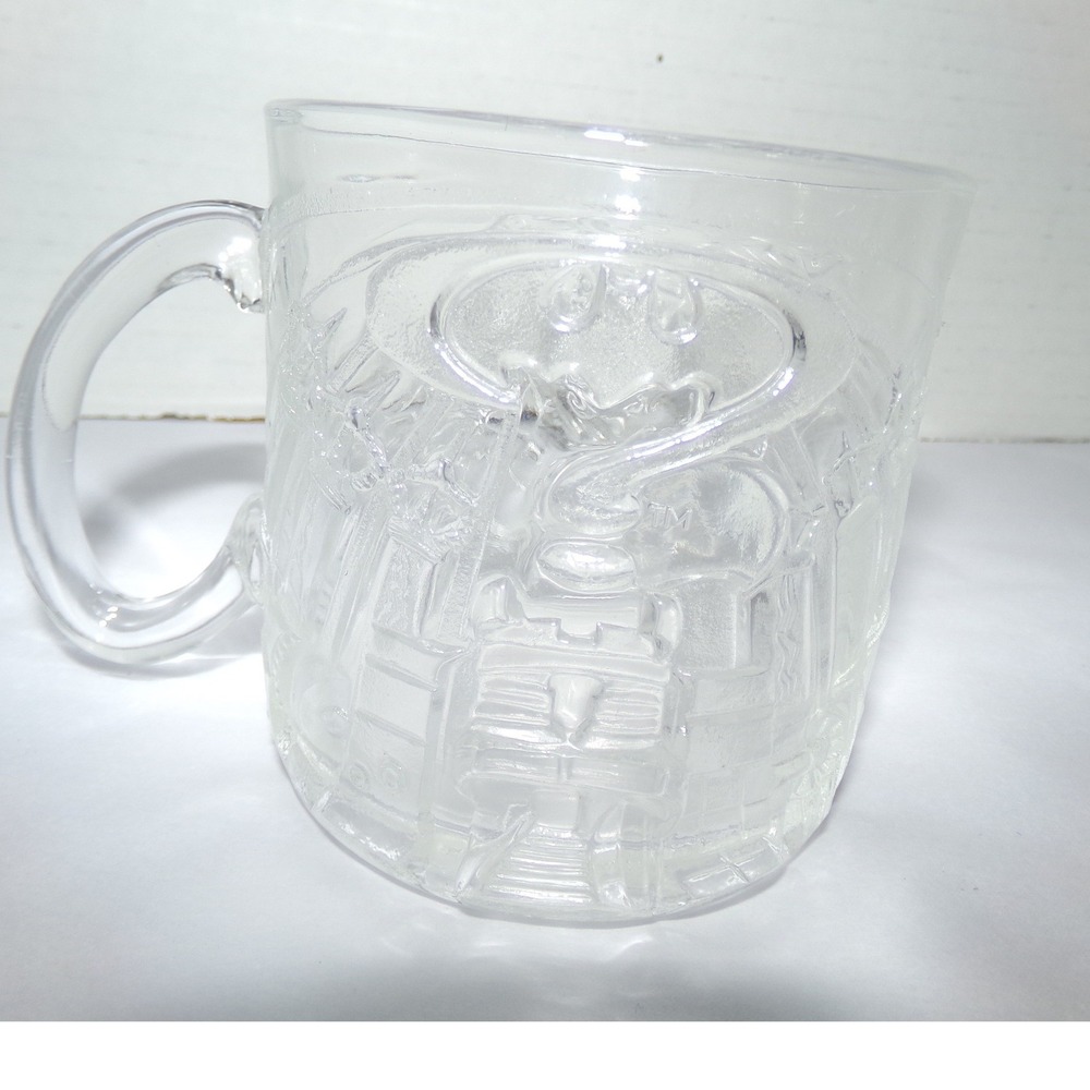 Vintage 1995 McDonalds‎ Batman Forever The Riddler Glass Mug Made in France